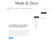 Tablet Screenshot of mode-deco.com